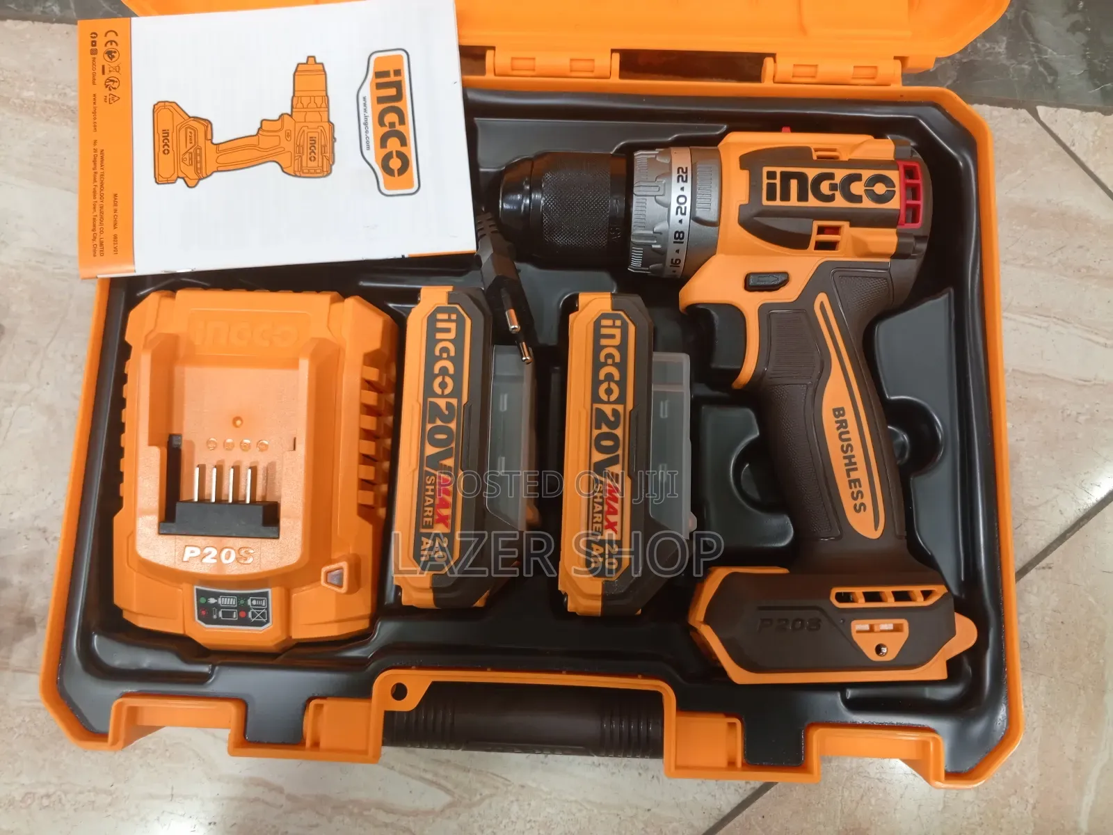 Brushless Cordless Drill 20v