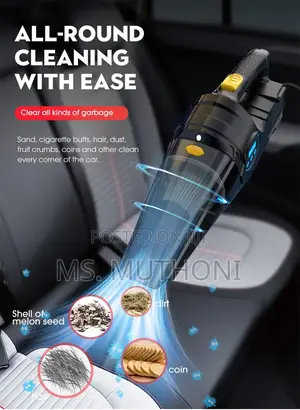 Portable Car Tyre Inflator and Vacuum Cleaner(Dual-Use)*