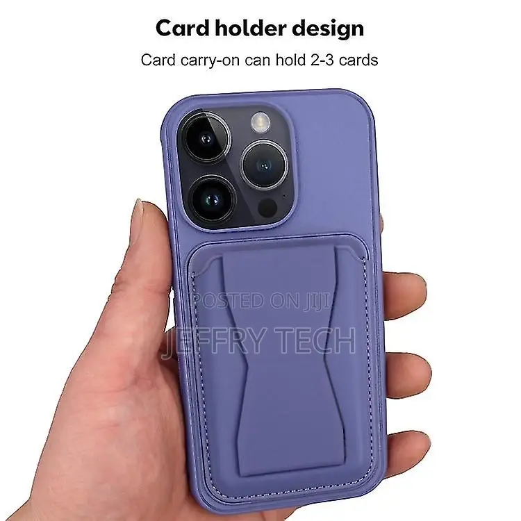 For iPhone 13 Pro Max Leather Card Holder Mobile Phone Case