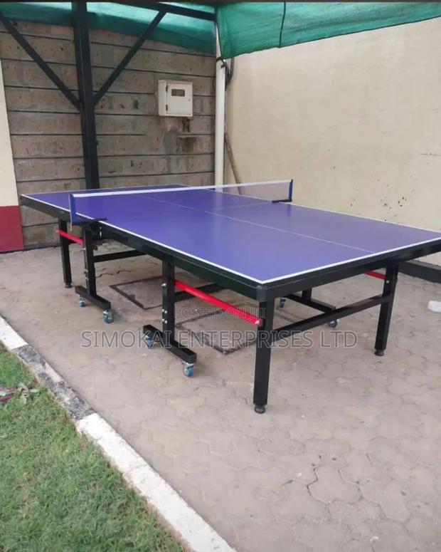 Table Tennis Table With Wheels - Blue (Model 39-217) - main view