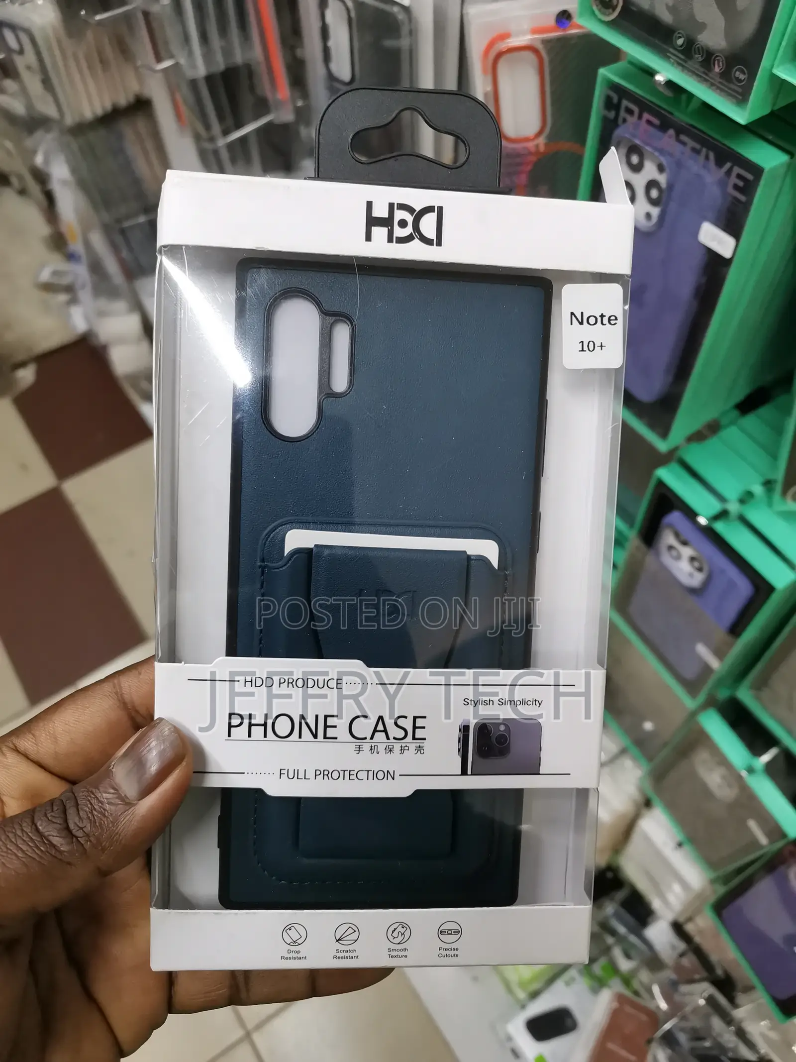 Leather Case HBD With a Wallet Cards Samsung Note 10 Plus