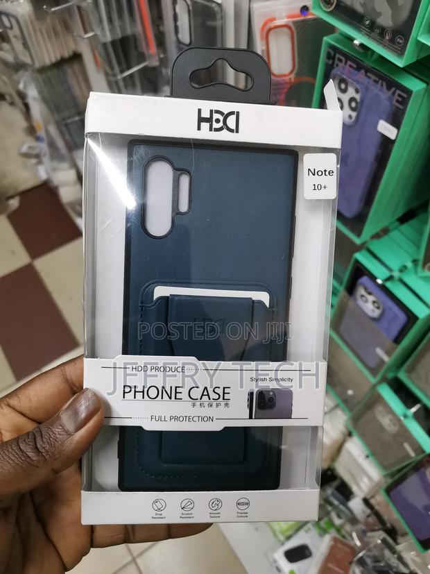 Leather Case HBD With a Wallet Cards Samsung Note 10 Plus - main view