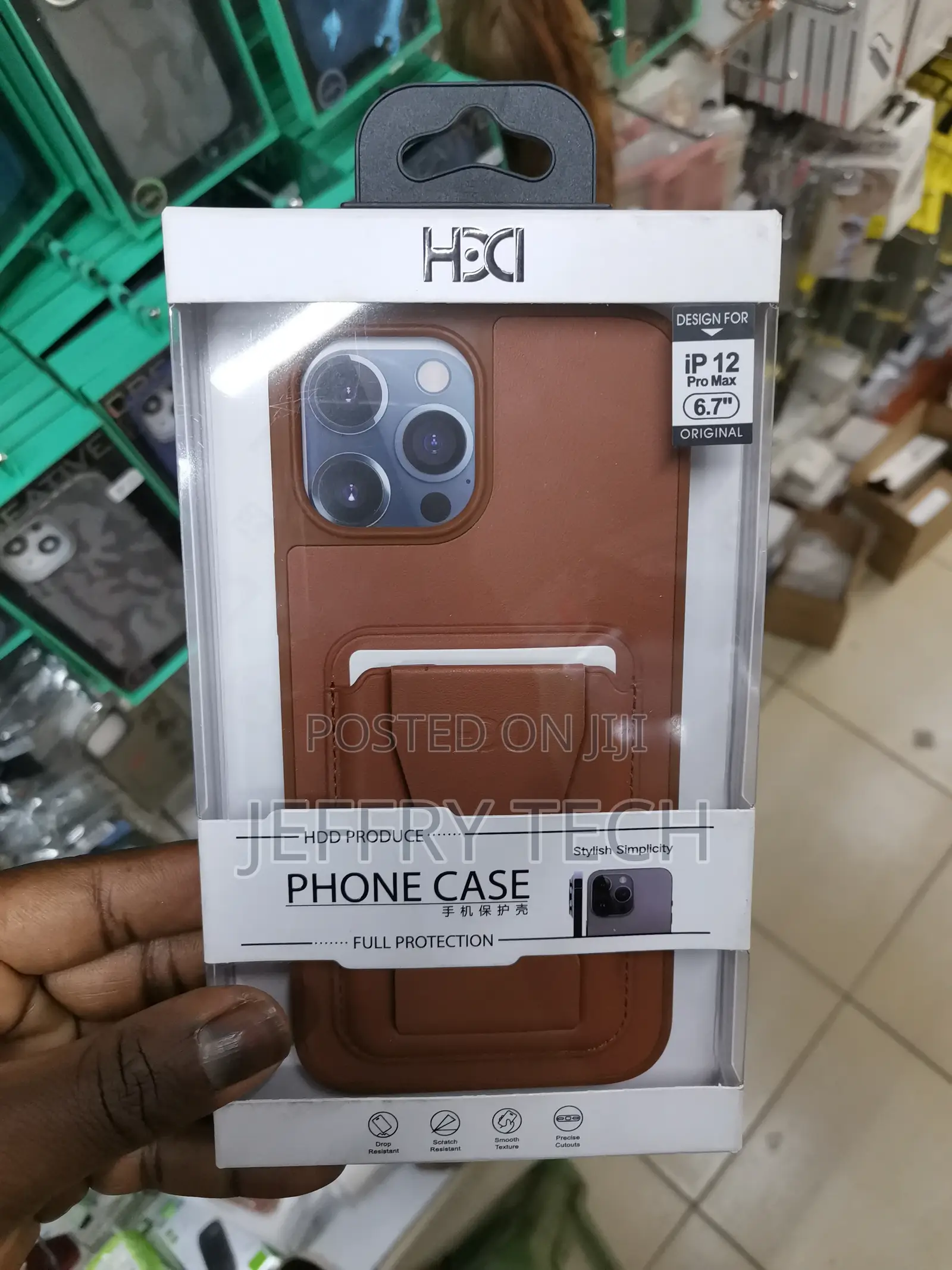 iPhone 12 Pro Max Leather Card Holder Tpu Mobile Phone Case