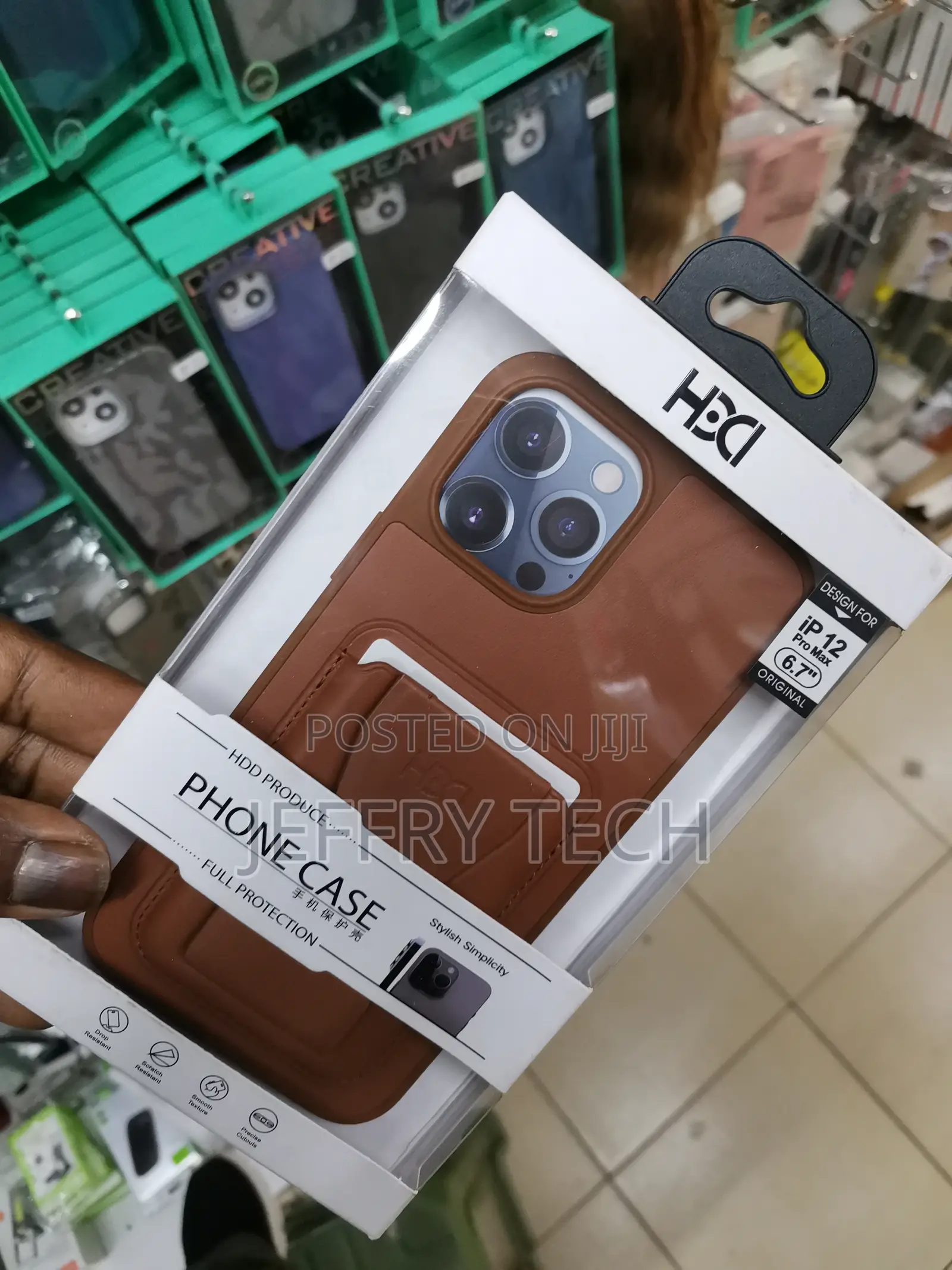 iPhone 12 Pro Max Leather Card Holder Tpu Mobile Phone Case
