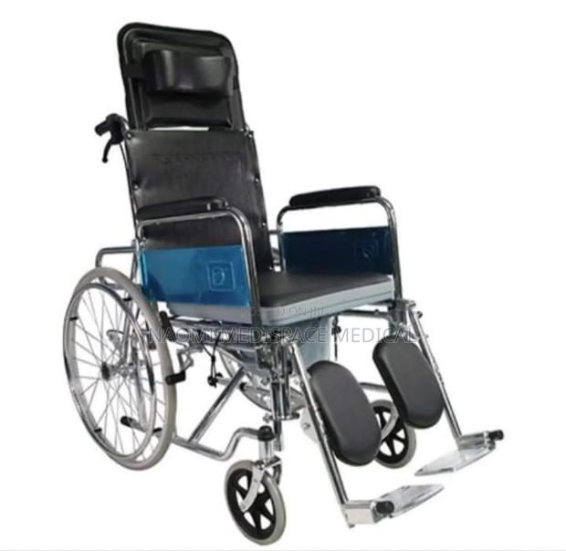 Recliner With Commode Wheelchair - main view