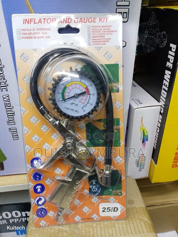 Tire Inflating Gun, Inflator and Gauge Kit