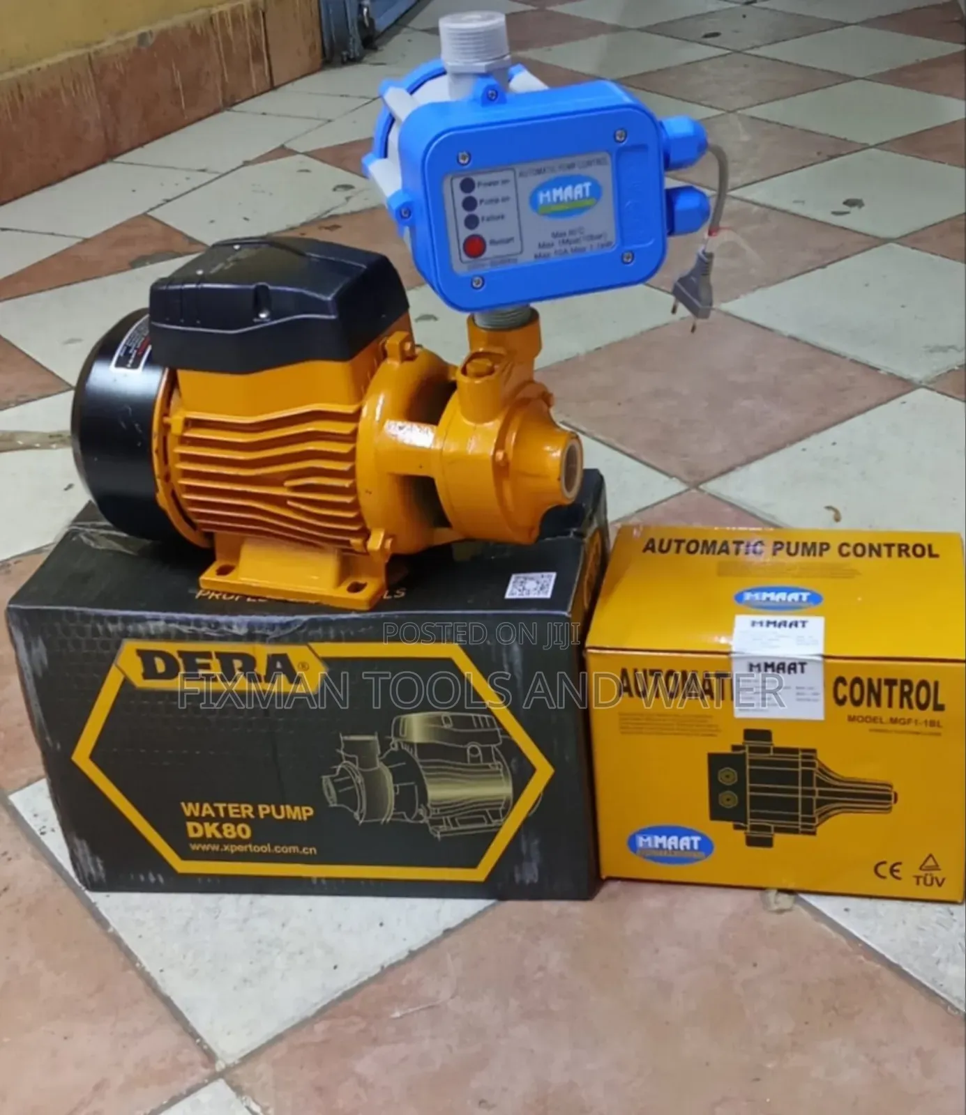 Dera 1 Hp Water Pump + Pressure Control Switch 70 M