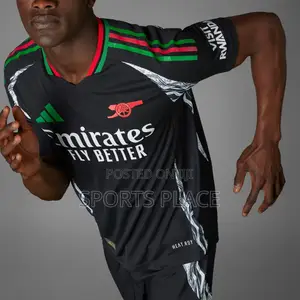 Arsenal Black Away Jersey 2024-25 Player Version Kit