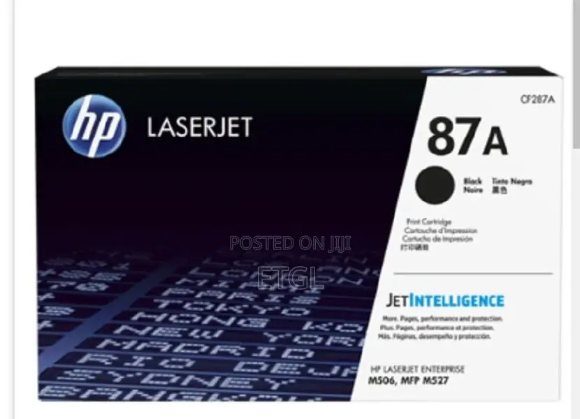 HP 87A Black Original Laserjet Toner Cartridge