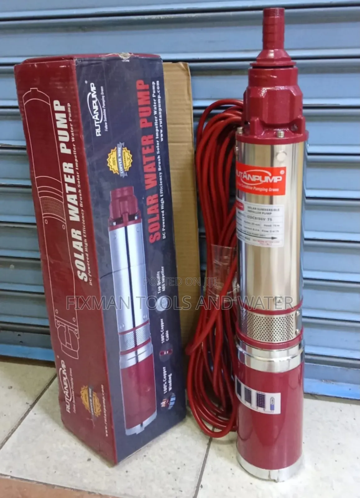 Deep Well Solar Water Pump 75M Head 750 Watts