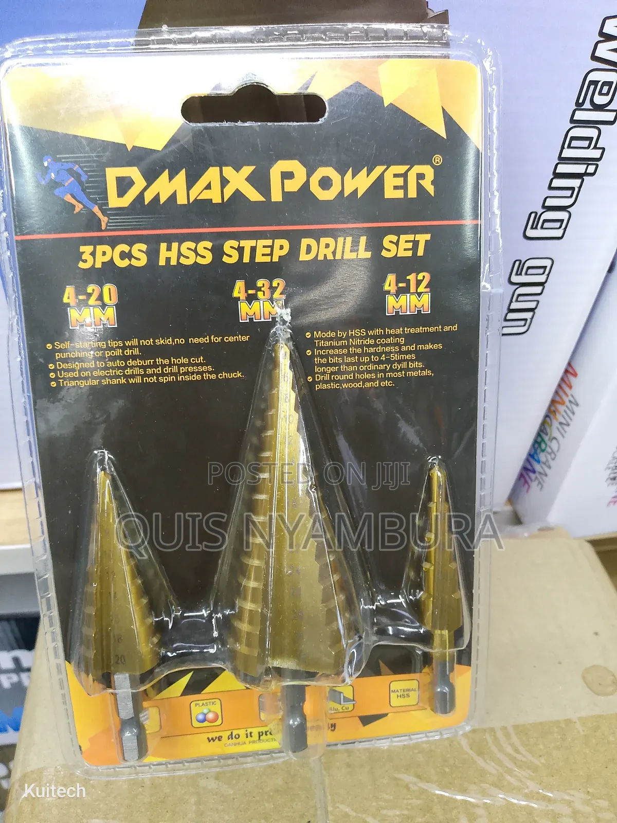 Step Bit Set/ 3pcs Step Drill Bits
