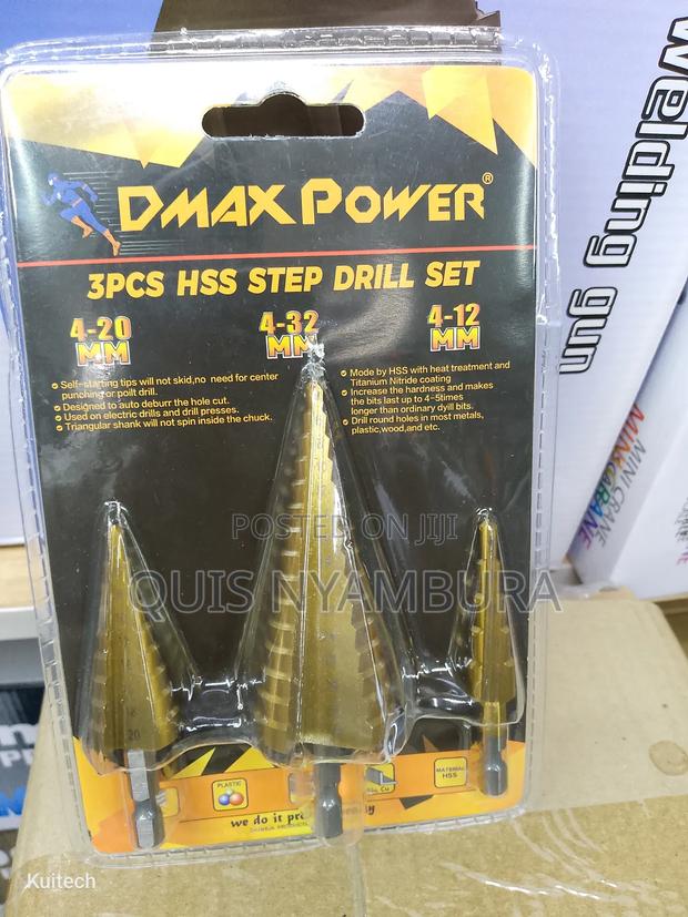 Step Bit Set/ 3pcs Step Drill Bits - main view