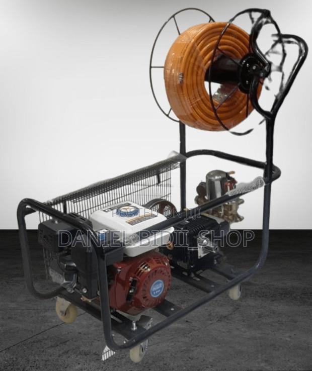 Aico Ac840p Trolley Sprayer Handle Plus 50m Pipe 8hp Engine - main view