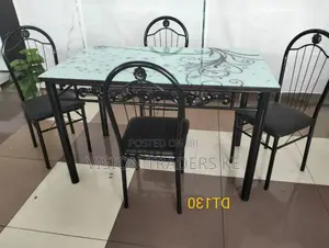 Executive White 4 Sitter Dinning Table