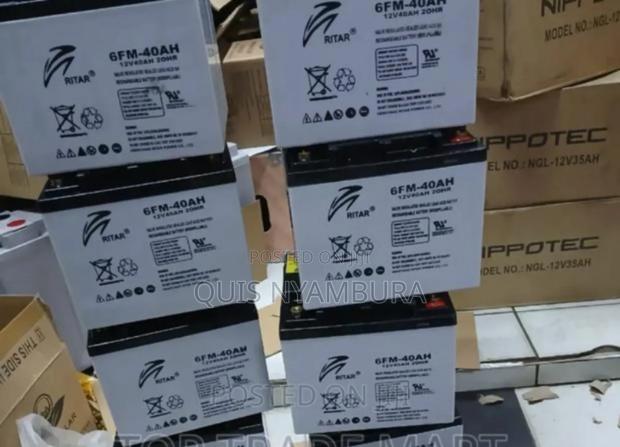 Solar Battery 40ah Ritar Battery - main view