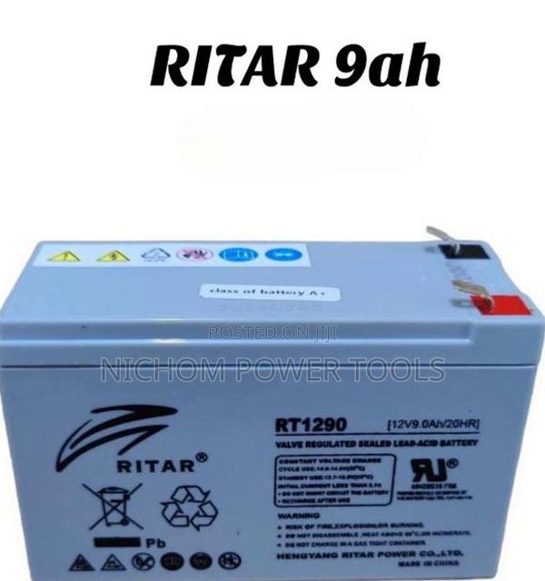 Ritar 9 Ah Solar Battery Non Mantanance Gel Battery - main view