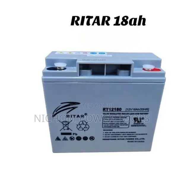 Ritar 18 Ah Solar Battery Non Mantanance Gel Battery