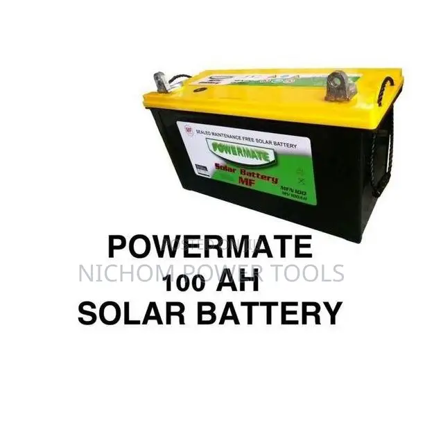 Powermate, 100AH Solar Battery Dry Cell Maintenance Solar Ba