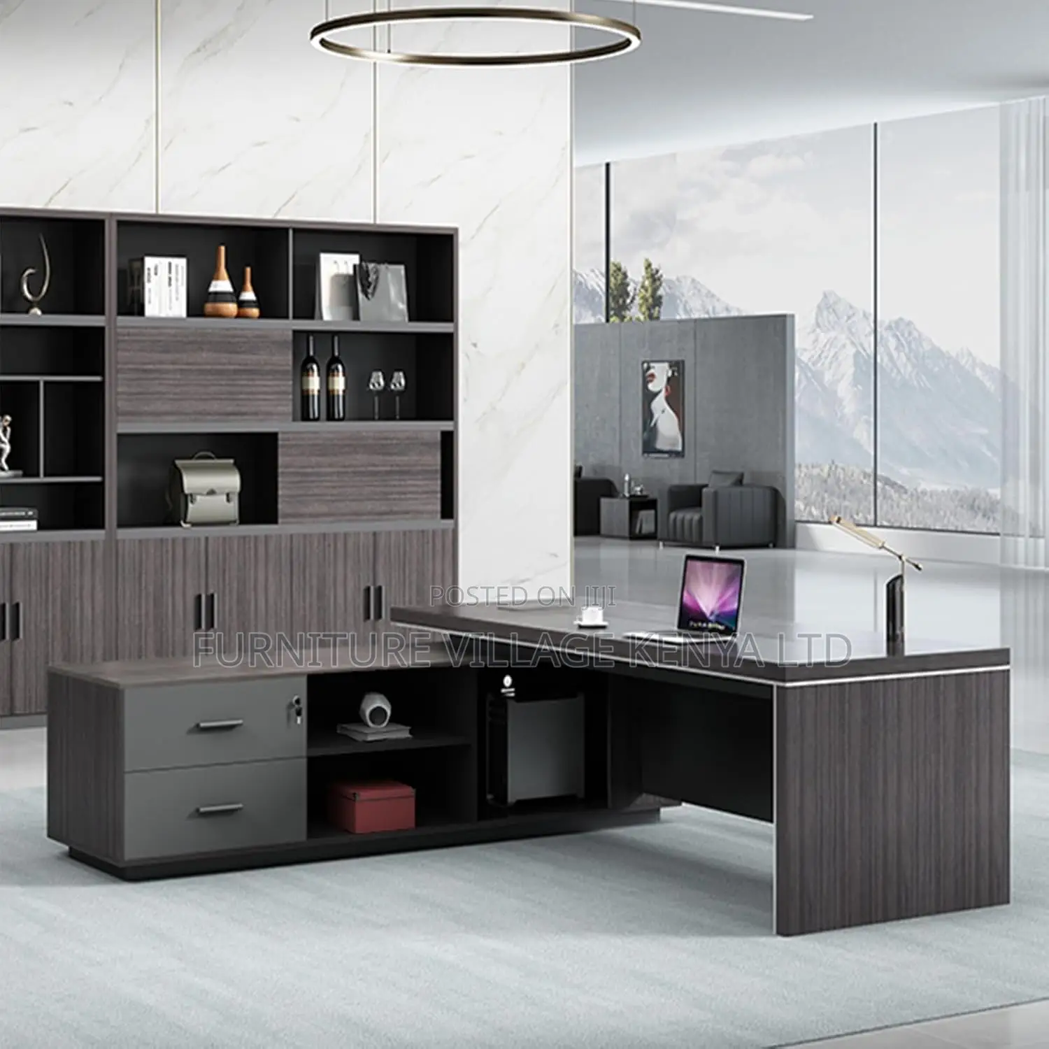 1800mm Executive L-Shaped Office Table