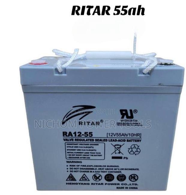 Ritar 55ah Solar Battery Non Mantanance Gel Battery - main view