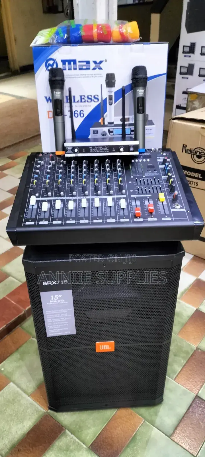 Mini Public Address System +JBL Speaker+ 8ch Mixer Outdoor