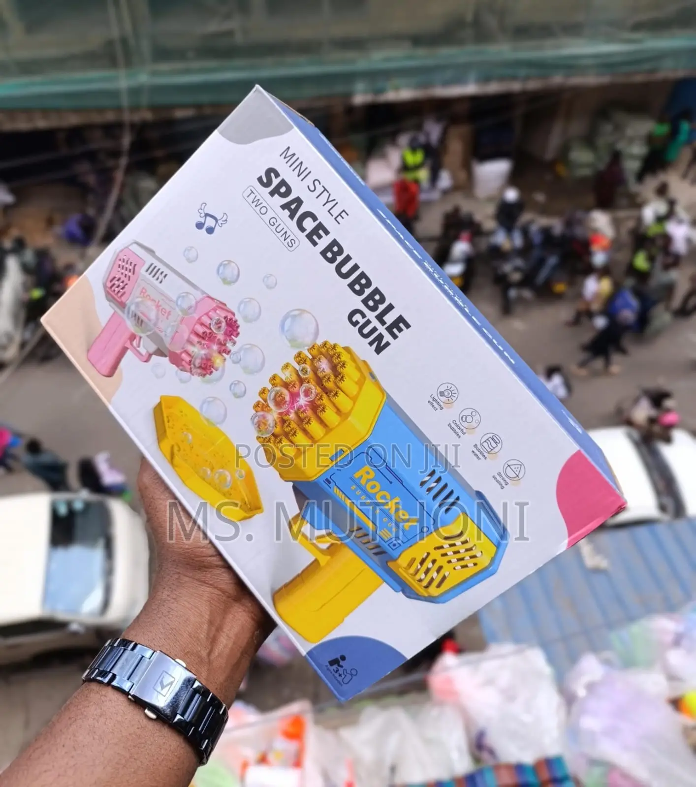 2 in 1 (2 Bubble Guns in 1 Box)