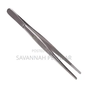 Surgical Tweezers Dressing Forceps Serrated, Stainless Steel