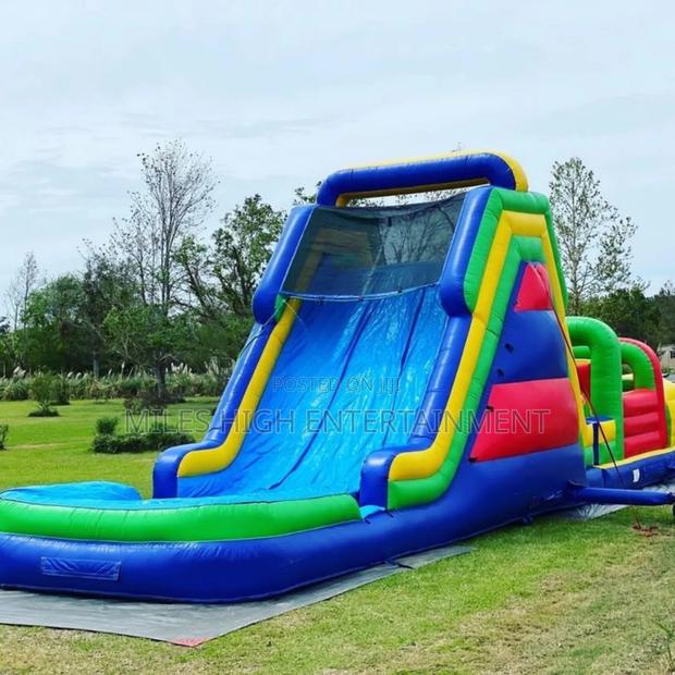 Inflatable Waterslide for Kids Bouncing Castle for Hire - main view