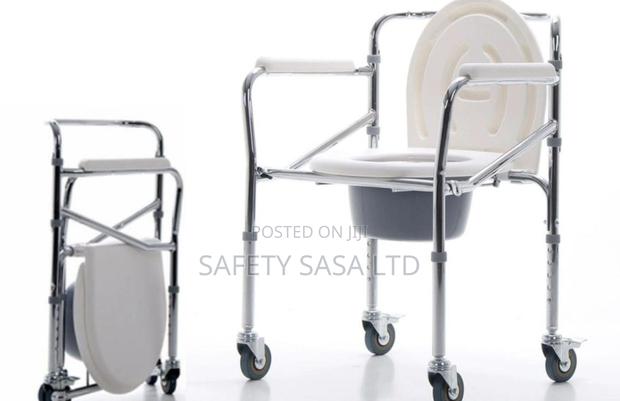 Commode Chair With Wheels - main view