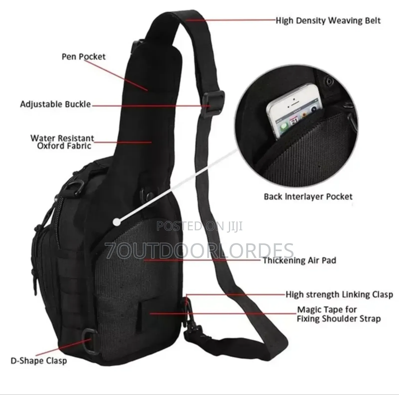Shoulder Backpack Chest Bag