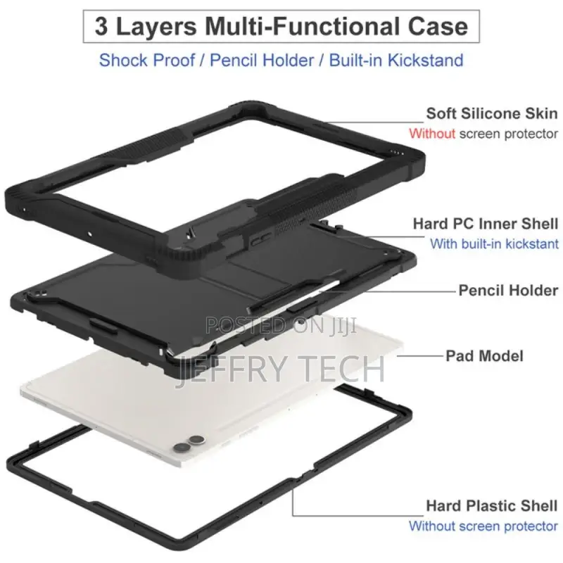 Samsung Galaxy Tab S9 Plus Super Tough Case With Stand