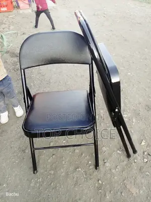Black Leather Folding Chairs