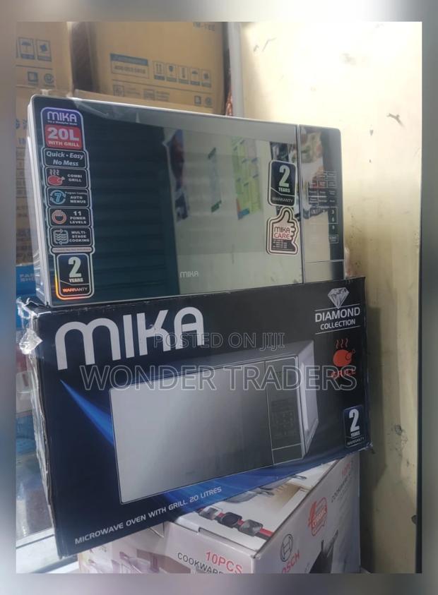 Mika Microwave Oven Grill 20ltr With 1000W Grill Silver
