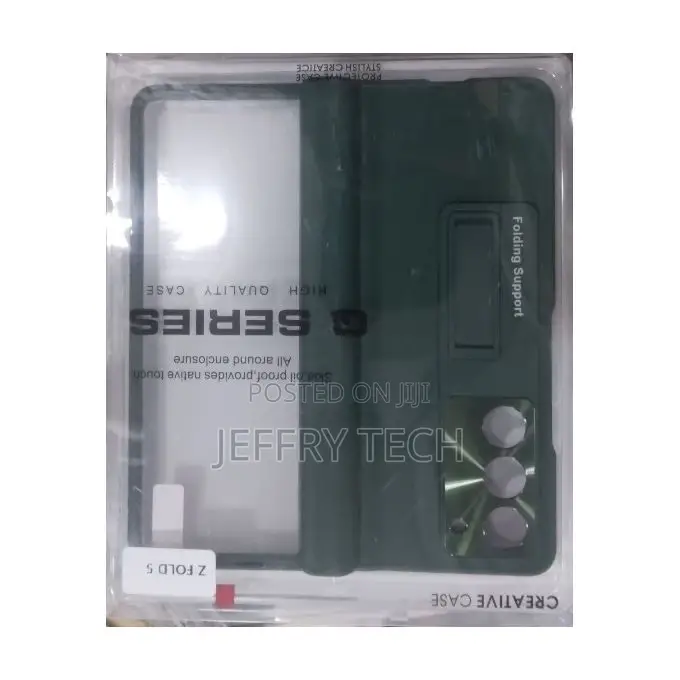 Leather Case for Samsung Galaxy Z Fold 5 Green