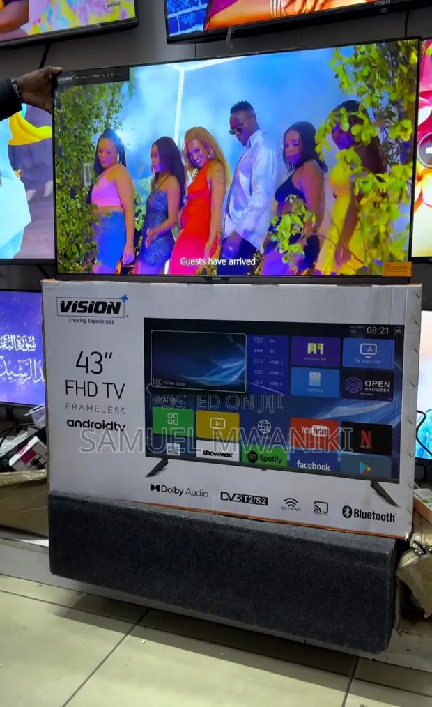Vision Plus 43′′ Smart Android FHD 1080 Tv +Free Wallbracket - thumbnail 3