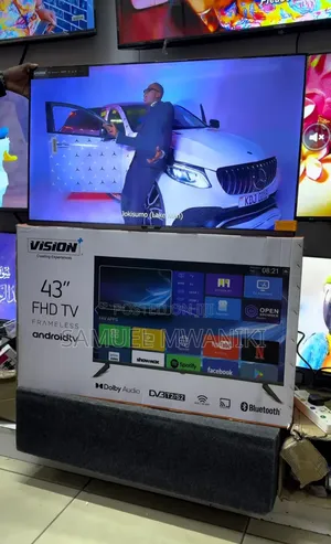 Vision Plus 43′′ Smart Android FHD 1080 Tv +Free Wallbracket
