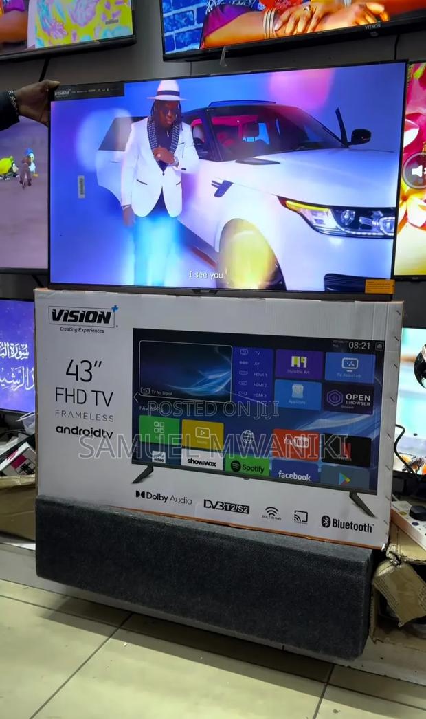 Vision Plus 43′′ Smart Android FHD 1080 Tv +Free Wallbracket - thumbnail 2
