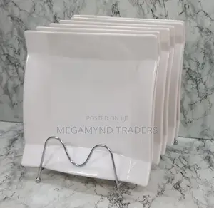 12pc Melamine Plate/Restaurant Square Melamine Plate 12pc