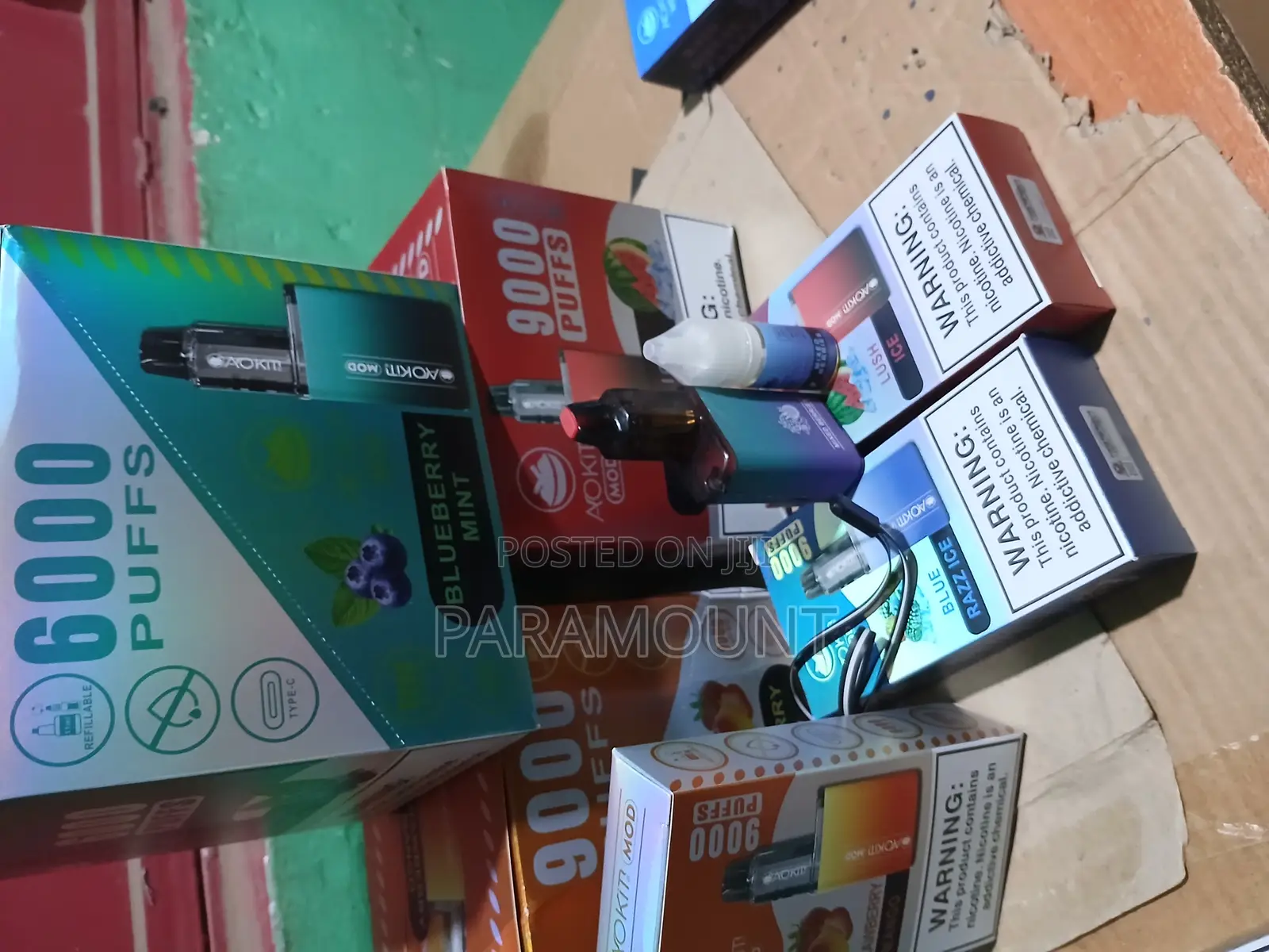 Blueberry Mint. Refillable Vape