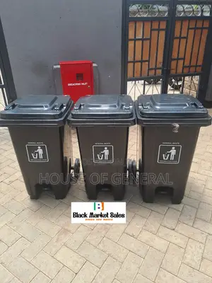 100ltrs Heavy Duty Waste Bins With Pedal Wheels