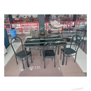 Executive Black 4 Sitter Dinning Table, Dining Table