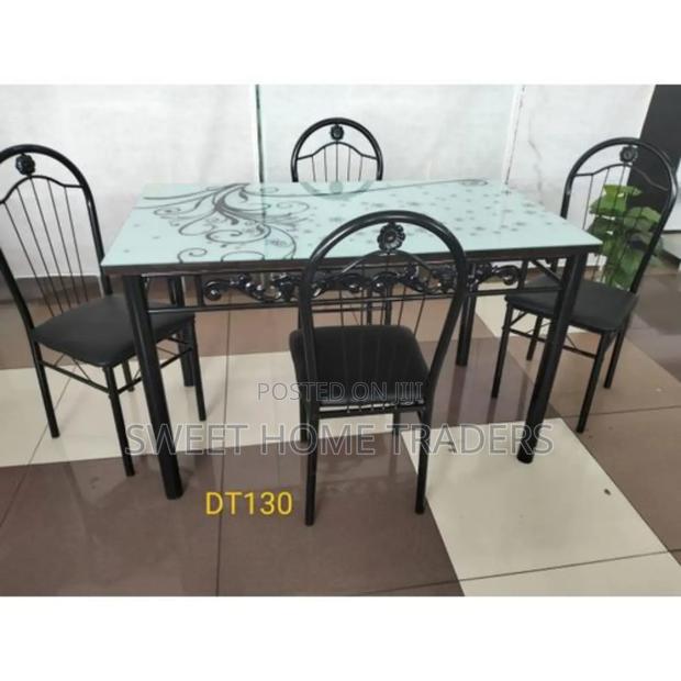 Executive White 4 Sitter Dinning Table 4 Sitter - main view