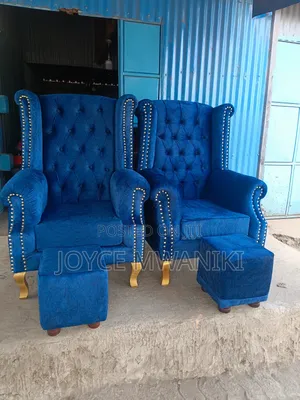 2 King Chairs and Poufs or Pedicure Seats 