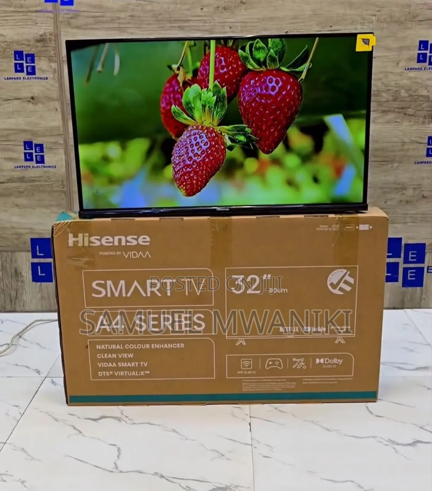 Hisense 32" Smart Tv FHD 1080 Netflix,Youtube, Voice Command