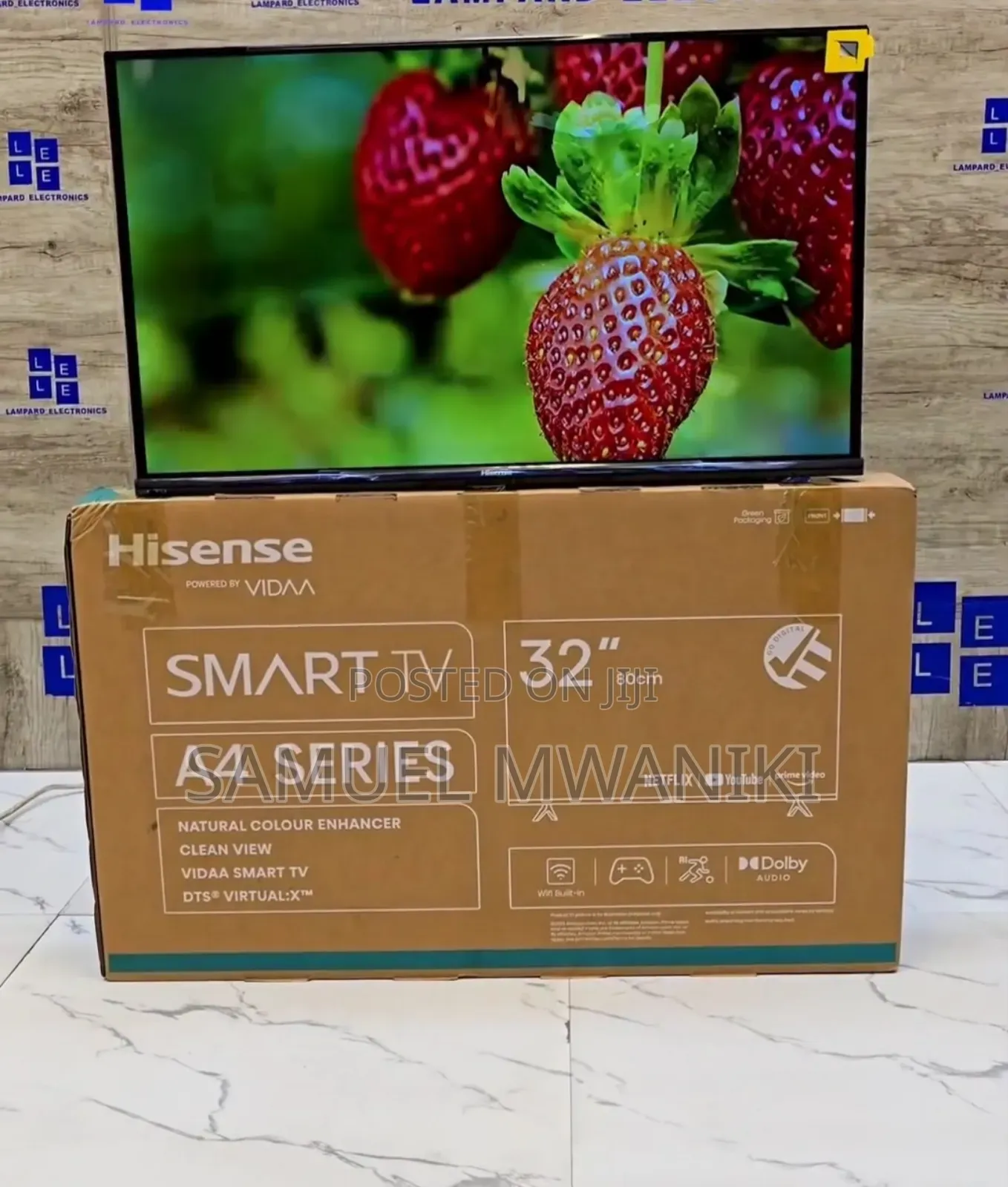 Hisense 32" Smart Tv FHD 1080 Netflix,Youtube, Voice Command