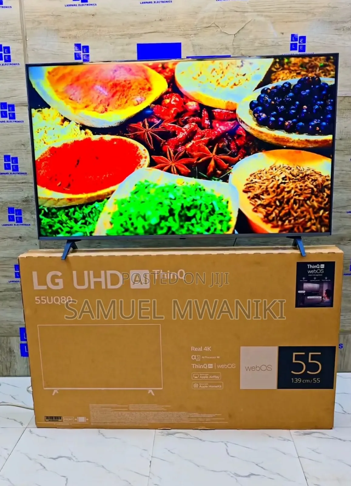 Lg 55" Uhd Smart Tv Uq80 Series Hdr, Magic Remote