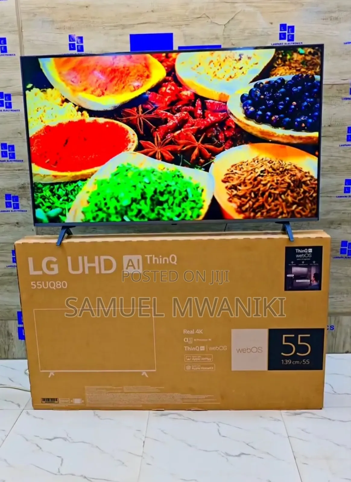 Lg 55" Uhd Smart Tv Uq80 Series Hdr, Magic Remote