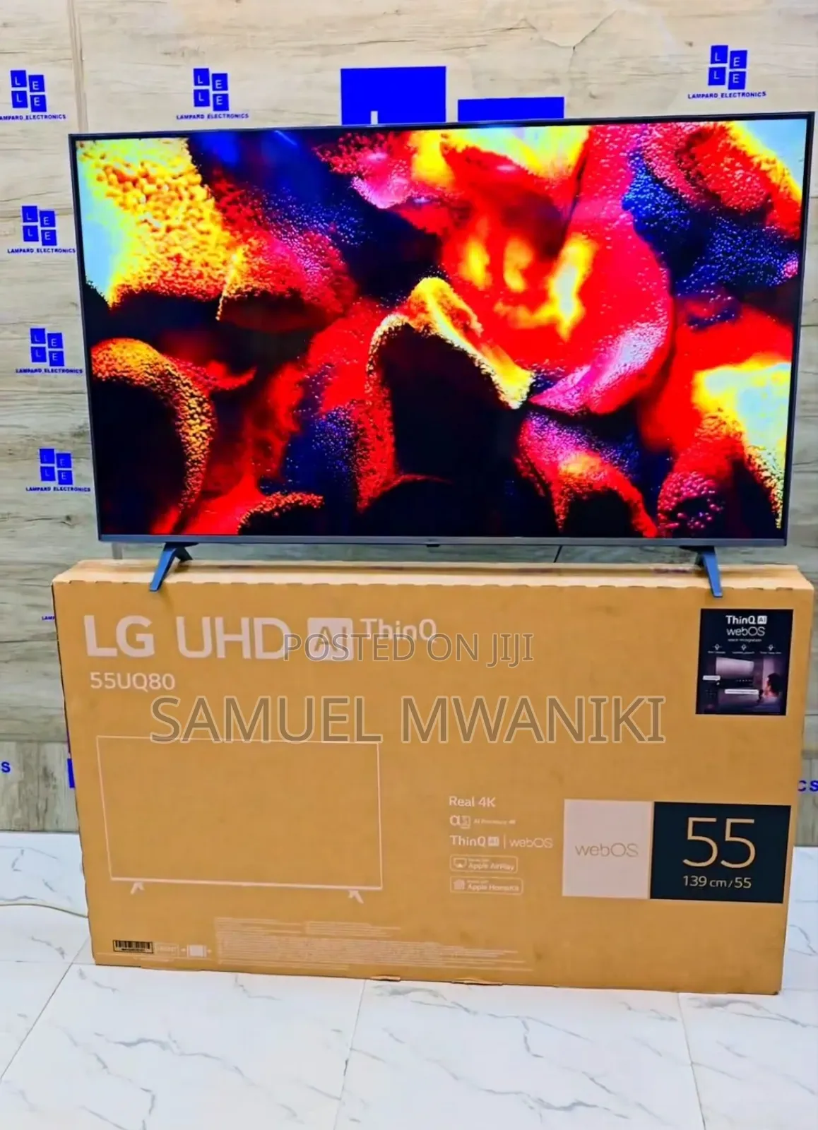 Lg 55" Uhd Smart Tv Uq80 Series Hdr, Magic Remote