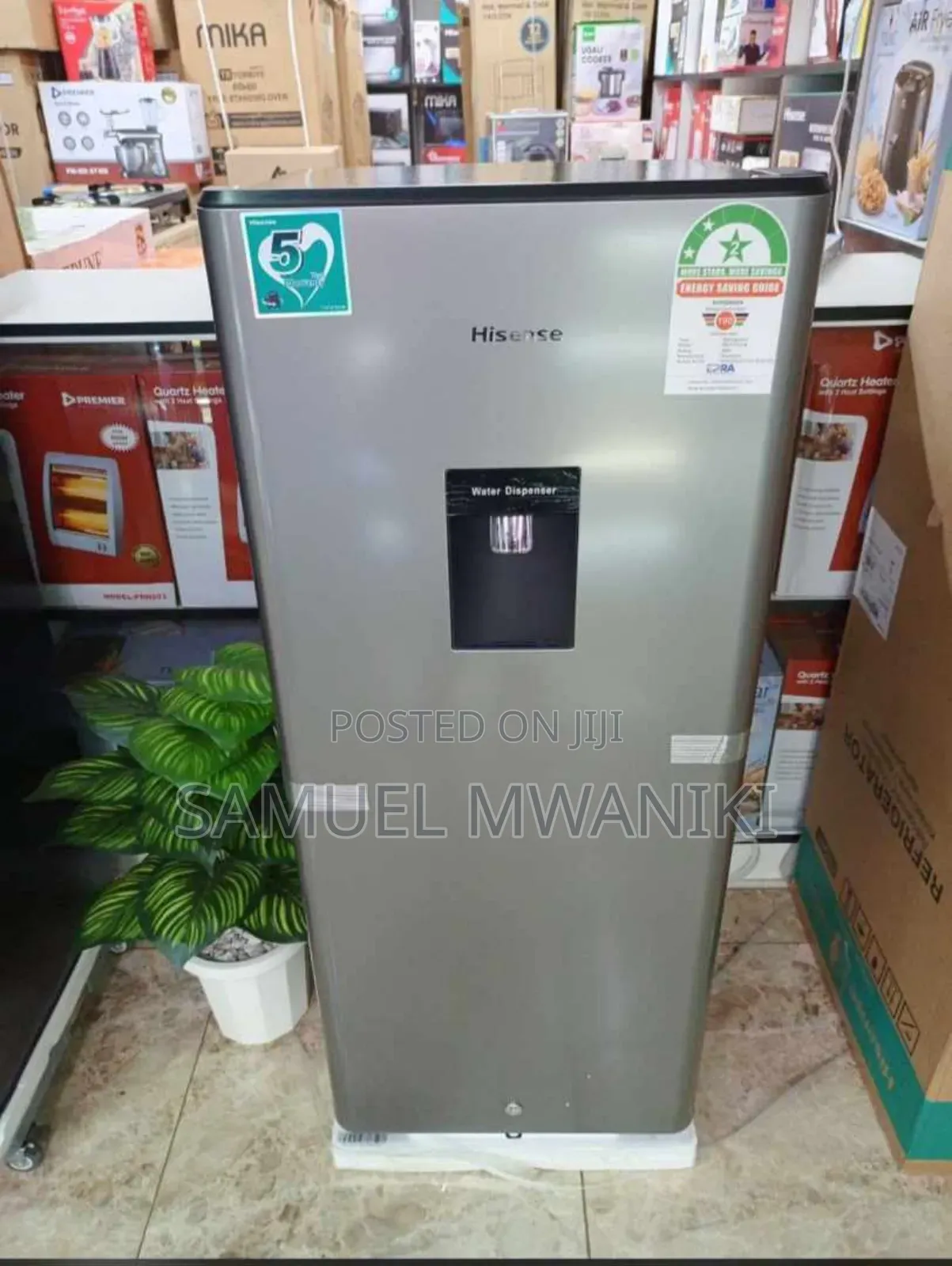 Hisense 176 Liters Single Door Fridge Has a Water Dispenser