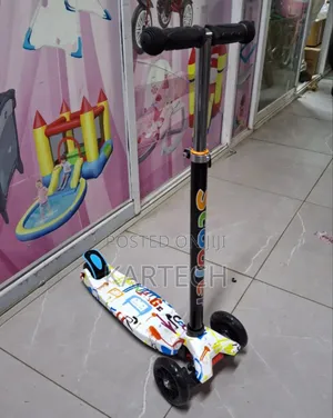 Graffiti Scooters With
Adjustable Handle Height 
C